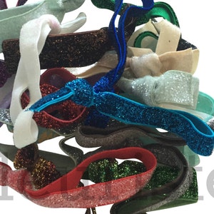 Grab-Bag Glitter Haargummis, Feind Haargummis, Yoga Haargummis, trendige Feind Haargummis, geknotet, Haargummis, adrette Haargummis, keine Falte Haargummis