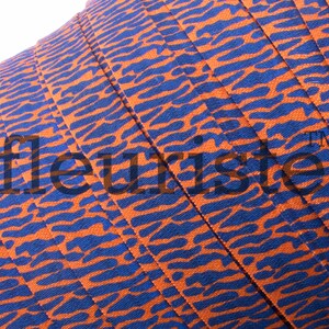 Fold Over Elastic, FOE, Foldover Elastic, Elastic By Yard, 5/8 Elastic, Printed Elastic, Wholesale Elastic, Orange Blue Tiger Elastic