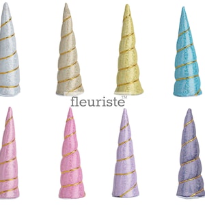 4" Unicorn Horn, Wholesale Padded Unicorn Horn, Metallic Unicorn Horn, Felt Unicorn Photo Prop, DIY Unicorn Party, Birthday, DIY Supply