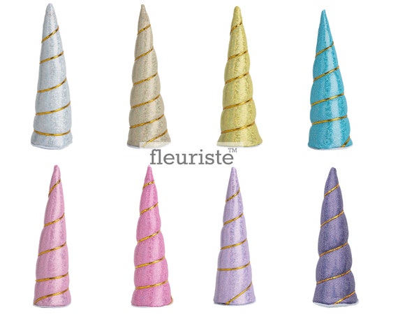 4" Unicorn Horn, Wholesale Padded Unicorn Horn, Metallic Unicorn Horn, Felt Unicorn Photo Prop, DIY Unicorn Party, Birthday, DIY Supply