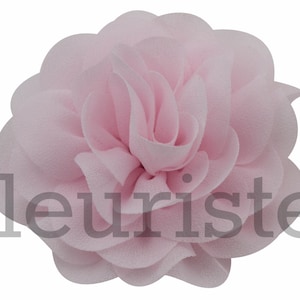 LIGHT PINK 3&quot; Chiffon Rose Flower, Wholesale Flower, Fabric Flower, Headband Flower, Wedding Flower, Flower Embellishment, Diy Flower
