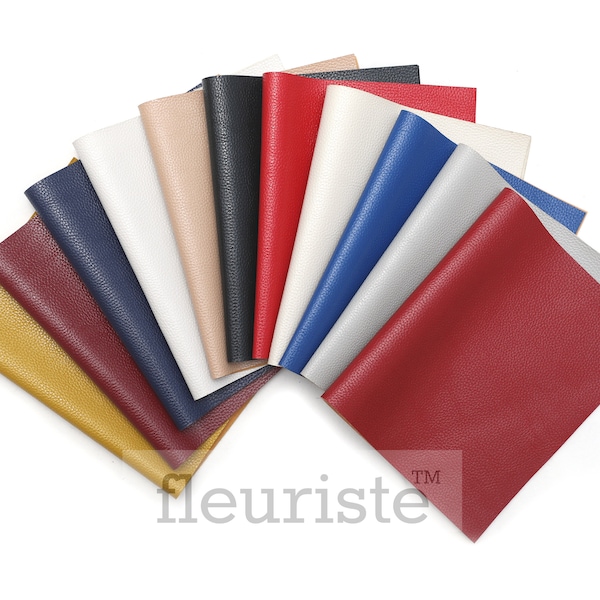 25 Colors Full Sheet Faux Leather Sheets, 8"x12", Cricut Bow Supplies, Synthetic Leather Sheets, Fabric Leathers, Earring Supplies, DIY