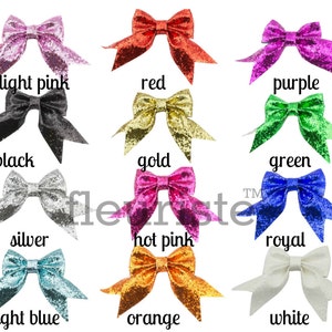 Glitter Bows, Large Bows, Sparkle Bows, Hard Bows, diy Bows, DIY Hair Bows, Fabric Bows, Wholesale Bows, Diy Headband, 3&quot; Bow, Choose Colors