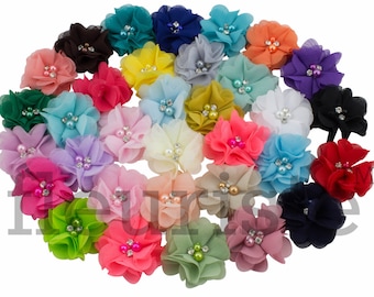 Chiffon Flower , Wholesale Flower, Fabric Flower, Headband Flower, Wedding Flower, Flower Embellishment, Diy Flower, DIY band, Choose colors