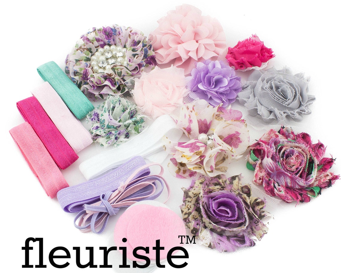 DIY Headband Kit Headband Making Kit Baby Shower Kit Etsy