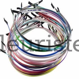 Satin Lined Headbands, Metal Headbands, 7mm Headband, DIY Headbands, Wholesale Headbands, Plain headbands, Covered Headbands, Headbands