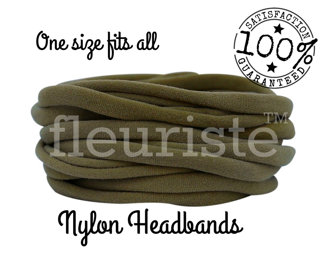 Army Green Headband Wholesale, Nylon Headbands Bulk, Wholesale Nylon