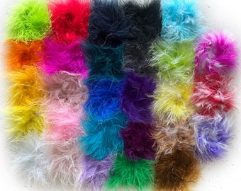 NEW LARGER Marabou Feather Puffs, Marabou Puffs, Feather Puffs, Marabou Feathers, Curly Feathers, Feather BOA , Wholesale feather puffs