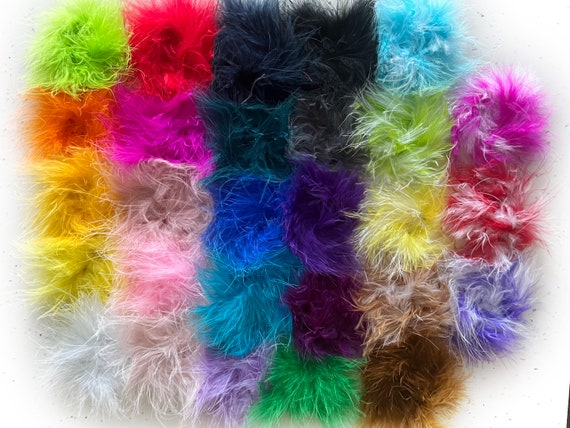 NEW LARGER Marabou Feather Puffs Marabou Puffs Feather Puffs