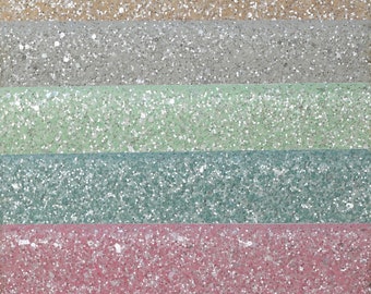 Chunky Glitter Vinyl, Craft Sheet for Sewing, Embroidery & Bows, Hair Bow Material, Cricut Bow Supply, DIY Bow Supply, Glitter Bow, 8 by 12