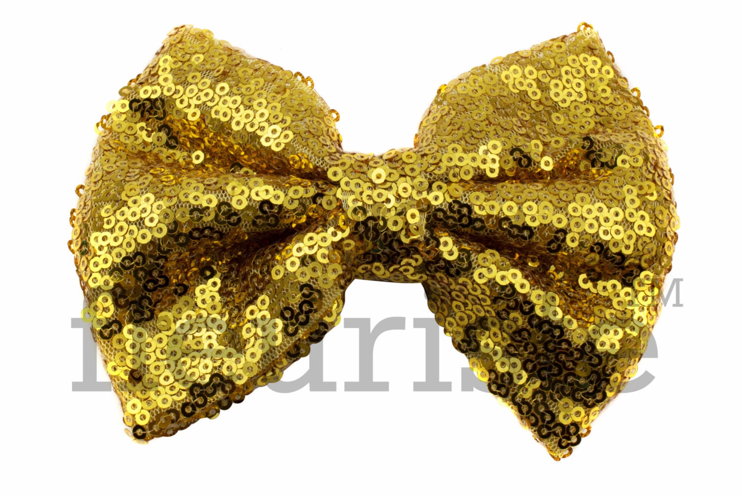 GOLD Sequin Bows Large Glitter Bow Shiny Bows Fabric Bows Etsy