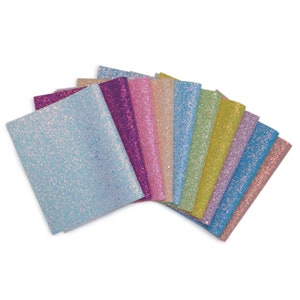 Chunky Glitter Vinyl, Craft Sheet for Sewing, Embroidery & Bows, Hair Bow Material, Cricut Bow Supply, DIY Bow Supply, Glitter Bow, 8 by 12
