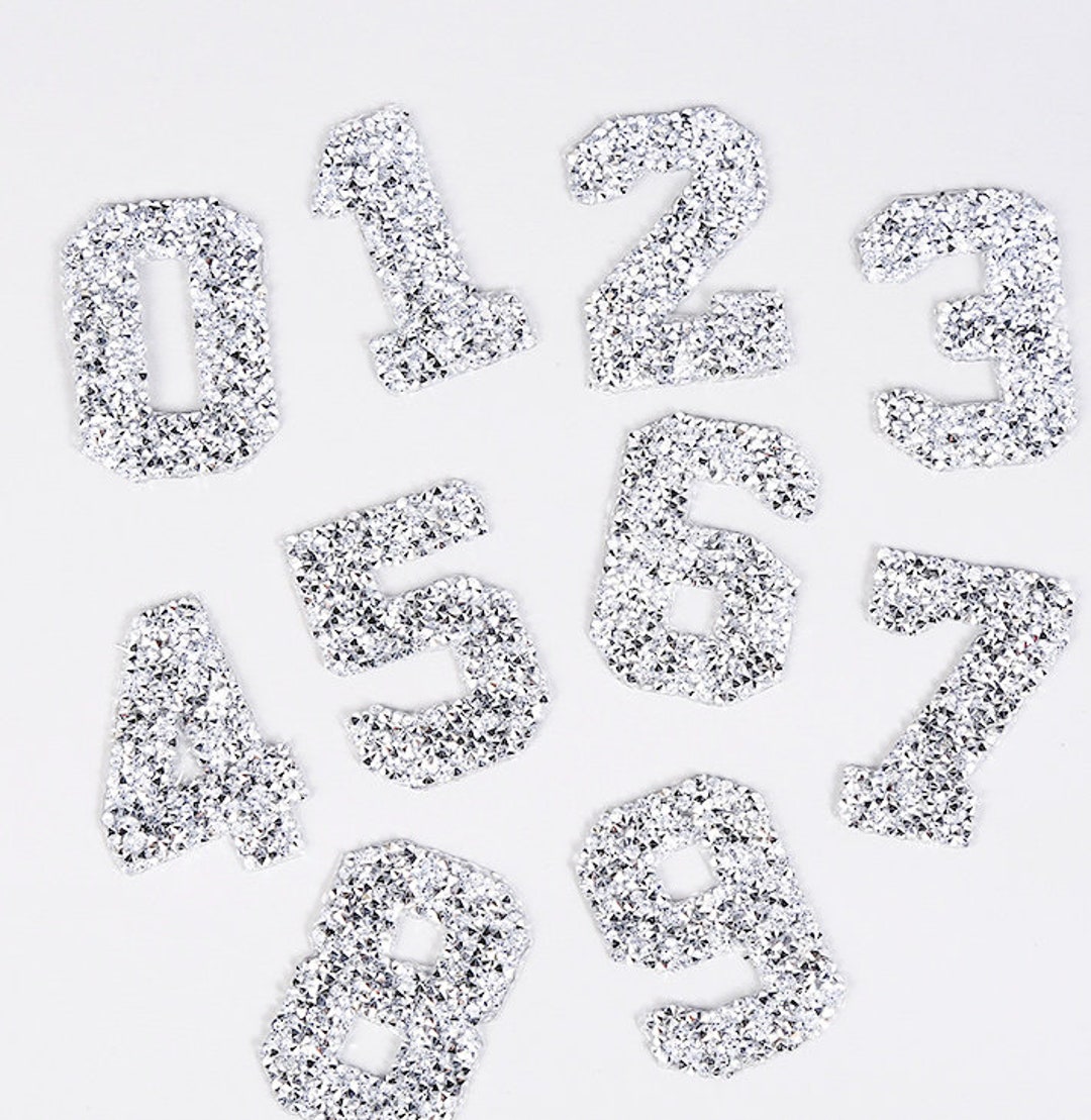 Number Rhinestone Patches , Bulk Patch Rhinestone, Rhinestone Numbers ...