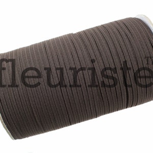 Skinny Elastic, Thin Elastic, 1/8 Elastic, Elastic By Yard, Fold Over Elastic, Elastic, Wholesale Elastic, Stretch Elastic, Dark Brown