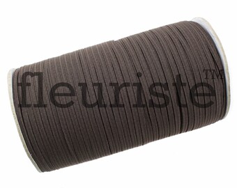 Dünne Elastische, dünne Elastische, 1/8 Elastisch, elastische Massenware, Fold Over Elastisch, Elastisch, Großhandel Elastisch, Stretch Elastisch, Dunkelbraun