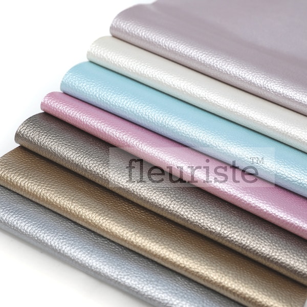 Shimmer Full Sheet Faux Leather Sheets 8"x12" Cricut Bow Supplies, Synthetic Leather Sheets, Fabric Leather, Faux Leathers, Earring Supplies