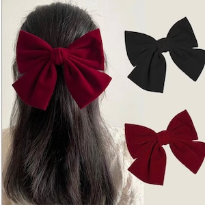 7&quot; Large  Bows, Large Handmade Bow, Shiny Bows, Fabric Bows, diy Bows, DIY Bows, Soft Bows, Wholesale Bows, Diy Headband 7 Inch