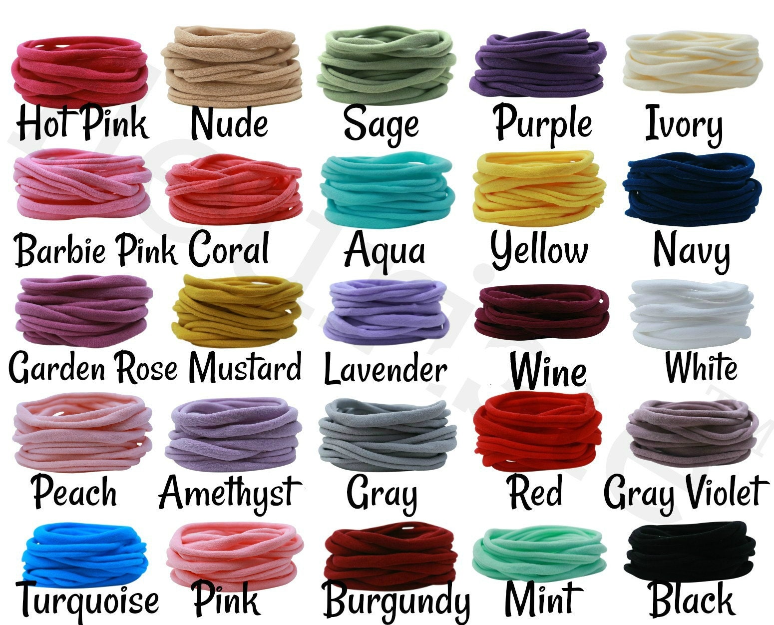 Nylon Headbands Wholesale Nylon Headbands Bulk Wholesale Etsy