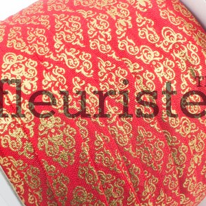 Fold Over Elastic, FOE, Foldover Elastic, Elastic By Yard, 5/8 Elastic, Printed Elastic, Wholesale Elastic, Red Gold Damask, Elastic