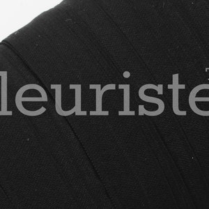 100 Yards Fold Over Elastic, Stretch Elastic, Foldover Elastic by the Roll, 5/8 Elastic, Solid Elastic, Wholesale Elastic, FOE, BLACK