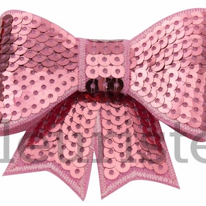 PINK 3 inch Sequin Bows, Mini Sequin Bows, Mini Bows, Sparkly Bows, Fabric Bows, DIY Bows, Soft Bows, Wholesale Bows, Diy Headband