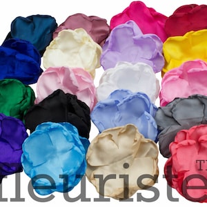 4 Layers Singed Flower 3.5&quot;, Chiffon Flower, Wholesale Flower, Fabric Flower, Headband Flower, Flower Embellishment, DIY Flower, Pick Colors