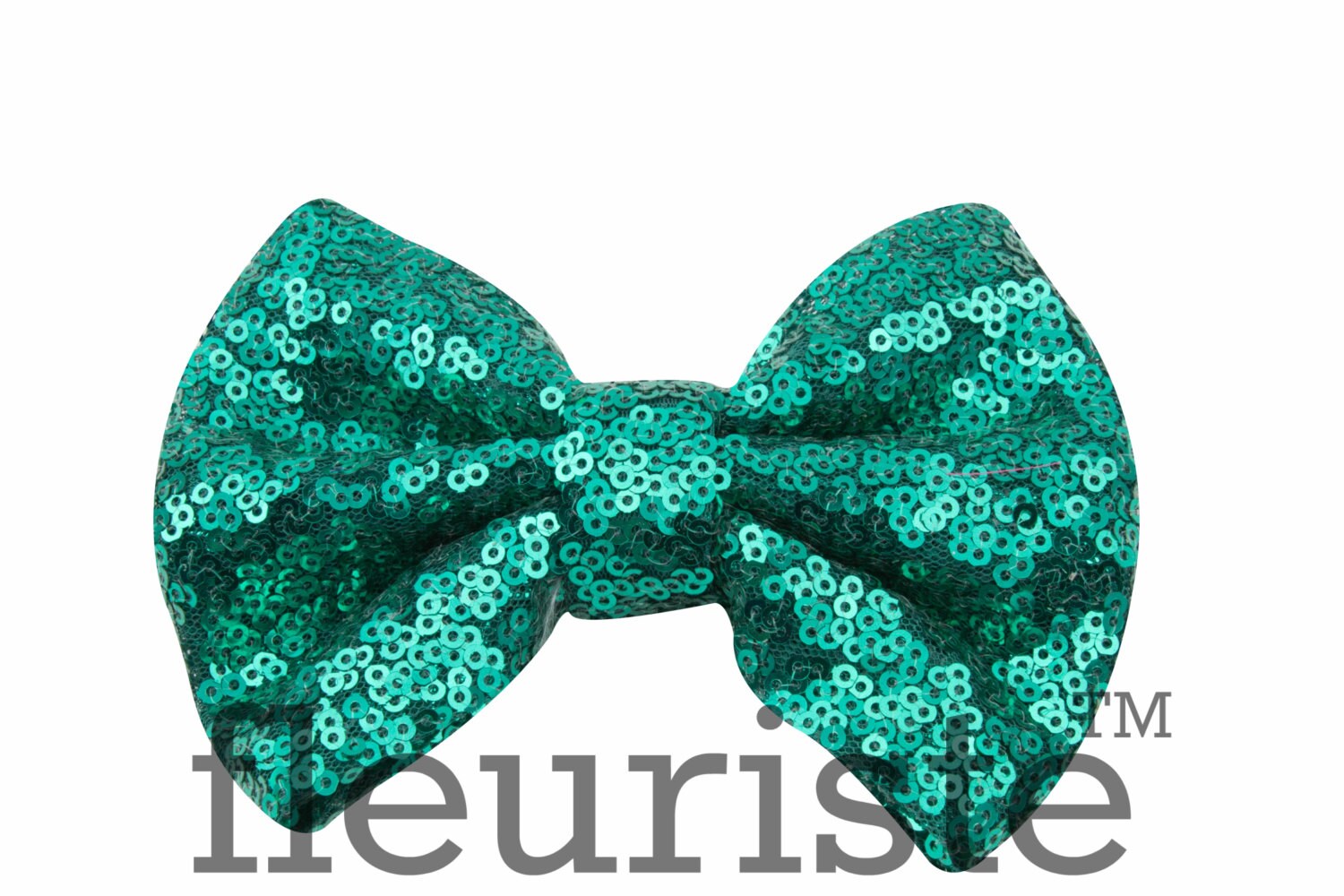 Teal Sequin Bows Large Glitter Bow Shiny Bows Fabric Bows Etsy