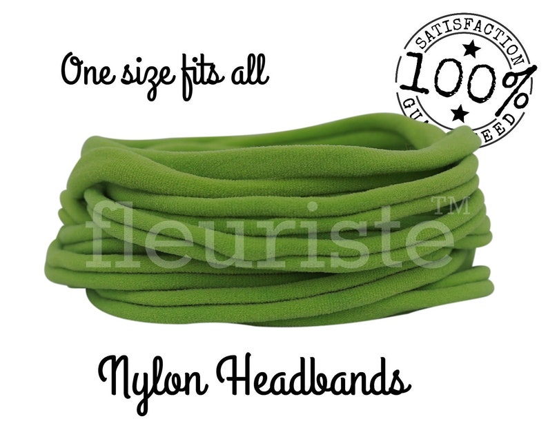 Green Kiwi Headband Wholesale Nylon Headbands Bulk Wholesale Etsy