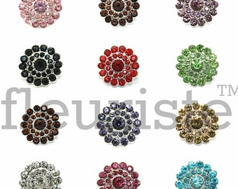 Rhinestone Button, Flat back Rhinestone, Pearl Button, Flower Center Button, FlatBack Rhinestone, Embellishment, Wholesale, Choose Colors