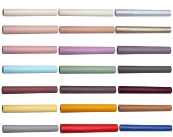 21 Colors Full Sheet Faux Leather Sheets, 8"x13" Cricut Bow Supplies, Synthetic Leather Sheets Fabric Leathers, Earring Supplies, DIY, A5 A4