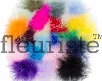 Feather Puffs, Marabou Puffs, Marabou Feather Puffs, Marabou Feathers, Curly Feathers, Feather Puff , Wholesale feather puffs, Choose Colors