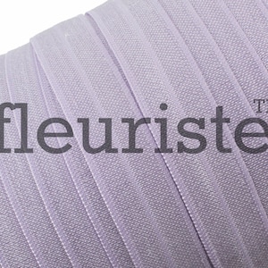 Fold Over Elastic, Stretch Elastic, Foldover Elastic, Elastic By Yard, 5/8 Elastic, Solid Elastic, Wholesale Elastic, FOE, LAVENDER