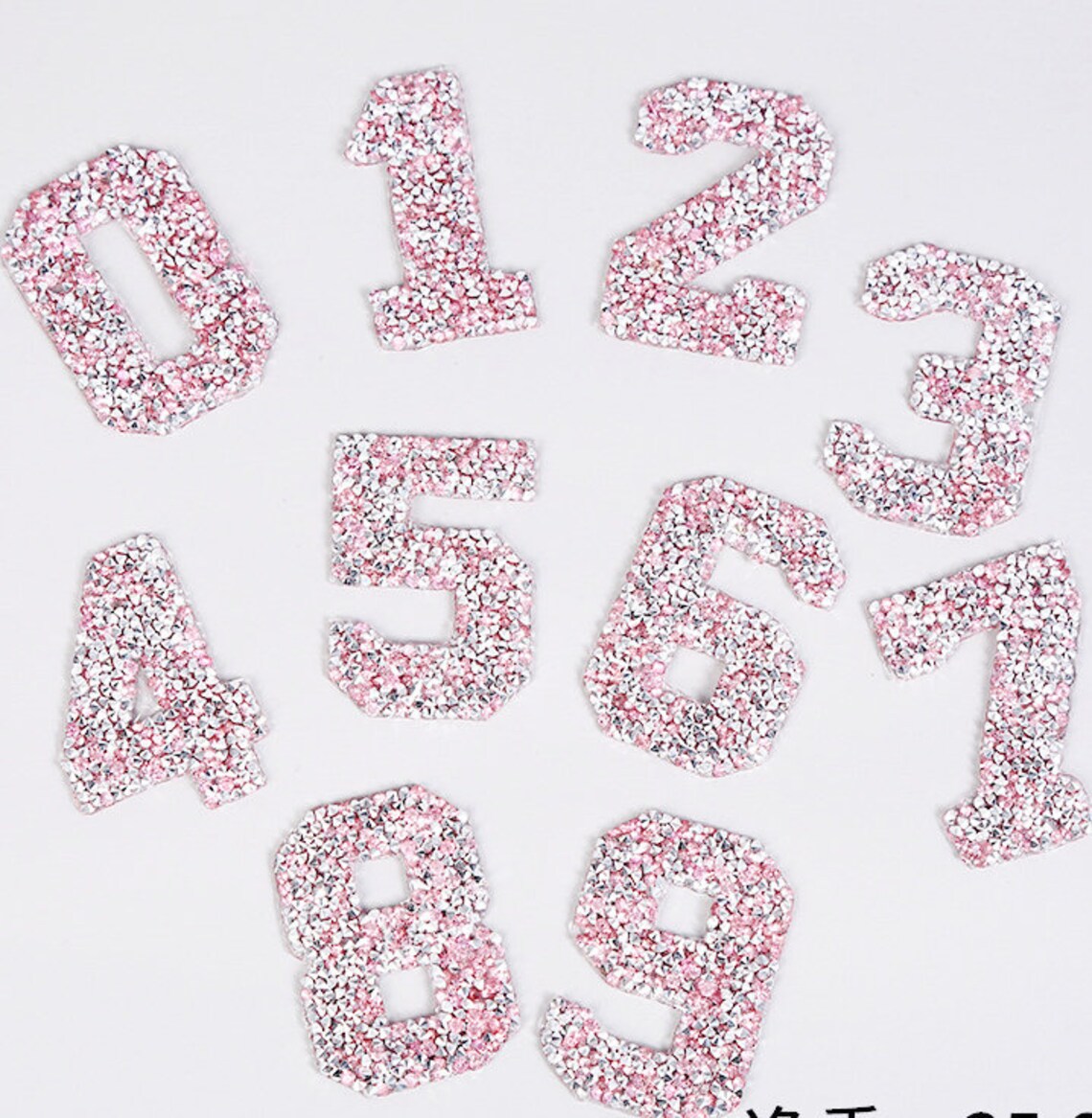 Number Rhinestone Patches , Bulk Patch Rhinestone, Rhinestone Numbers ...