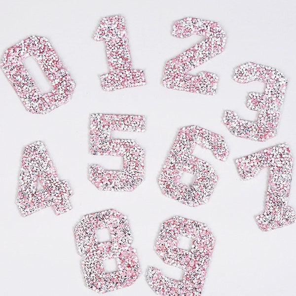 Number Rhinestone Patches , Bulk Patch Rhinestone, Rhinestone numbers, Flatback Rhinestone Embellishment, Rhinestone, Wholesale Numbers