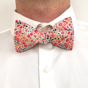 bow tie liberty Phoebe coral