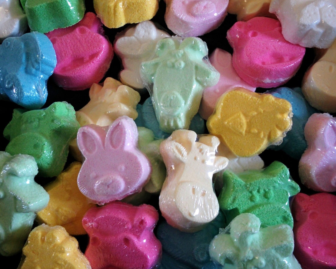 10 Elephant Bath Bombs 2 oz Blue Bath Bomb Kids Party Gift Etsy