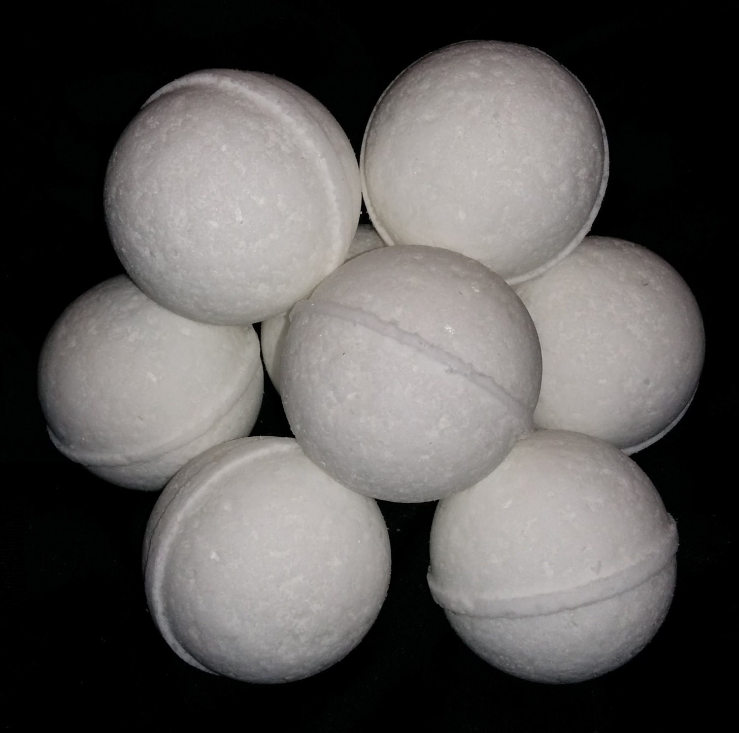 Peppermint 4 oz Bath Bombs White Bath Bomb Baby Shower Favor | Etsy