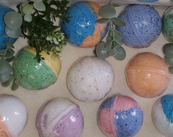 40 Bath Bombs 5 oz, Wholesale Bulk Bath Bomb Set, Bulk Bathbombs, Bath Fizzies, Large Bath Fizzy