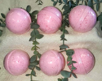 2.5" Pink Popsicle 5 oz Bath Bombs, Wholesale Bath Bombs,  Bulk Bathbombs, Large Bath Fizzies Fizzy, Pink Bath Bombs, Bath Bomb Set