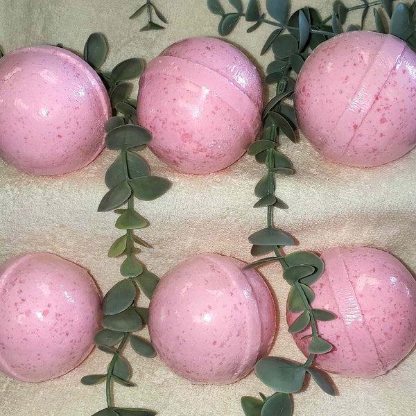 2.5" Pink Popsicle 5 oz Bath Bombs, Wholesale Bath Bombs,  Bulk Bathbombs, Large Bath Fizzies Fizzy, Pink Bath Bombs, Bath Bomb Set