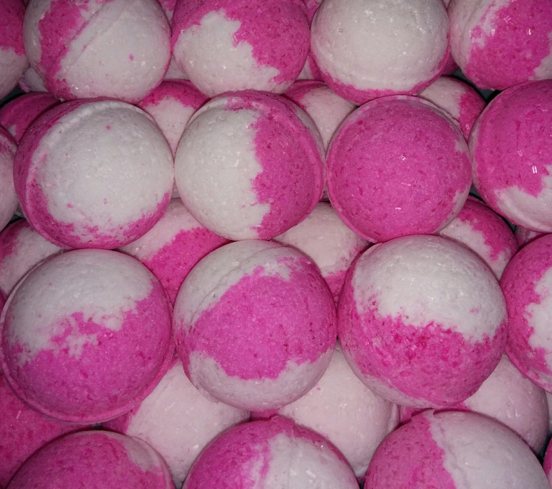 12 Apple Blossom 5.5 oz Bath Bombs Pink Bath Bomb Baby ...