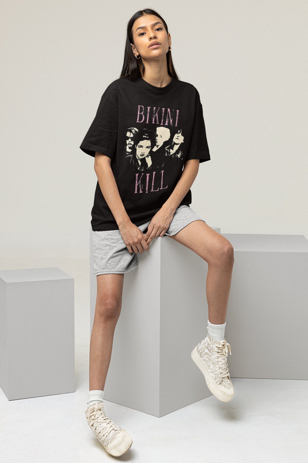 Vintage 90s Bikini Kill Shirt Bikini Kill Rock Band Shirt Etsy