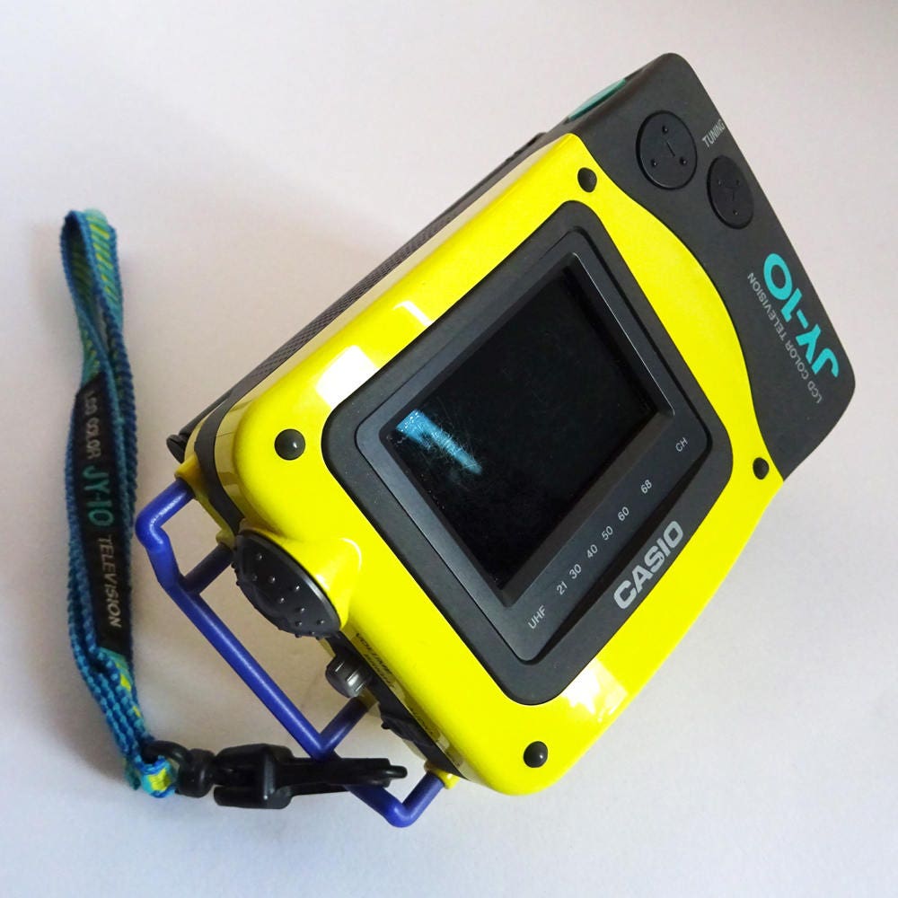 Rare Casio JY-10 Portable LCD Television, Handheld TV, Gadget