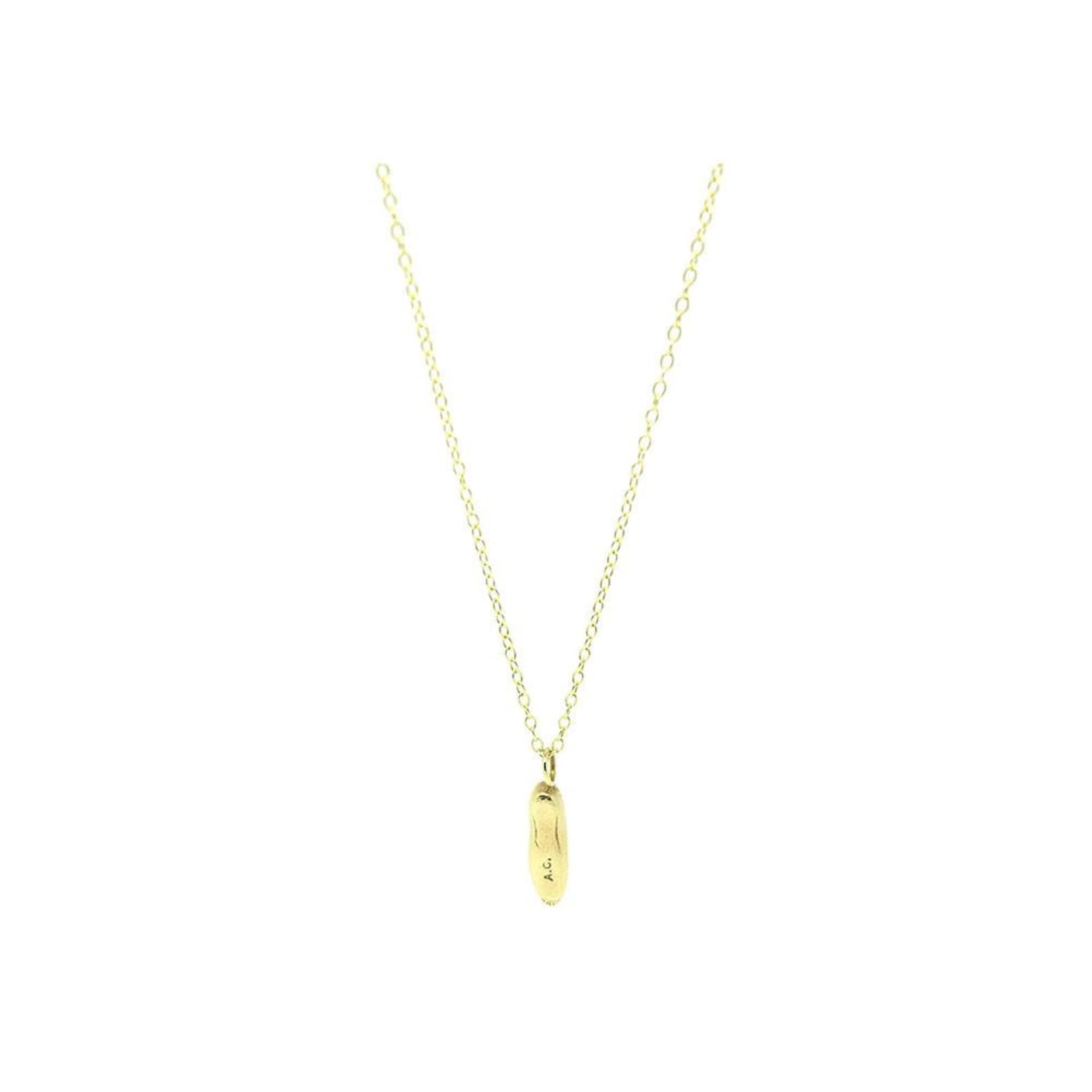 vintage charm necklace | 1960s gold charm | ballet shoe | charm necklace | delicate gold necklace | dancing charm