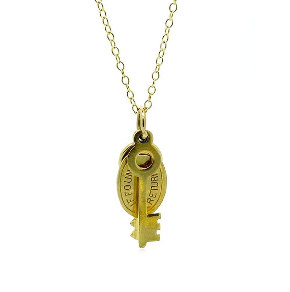 Vintage Charm Necklace | 1980s Gold Charm | Return