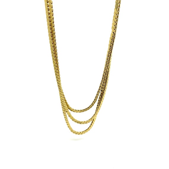 Vintage Chain Necklace | 1970s Chain Necklace | Ro