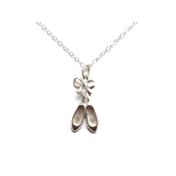 Vintage Silver Charm | 1970s Charm | Ballet Shoes