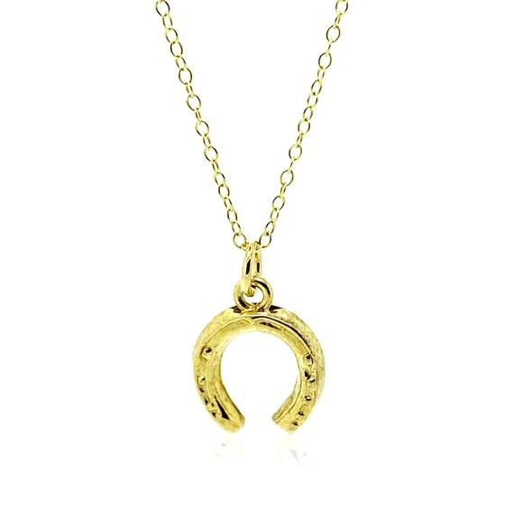 Vintage Horseshoe Charm Necklace