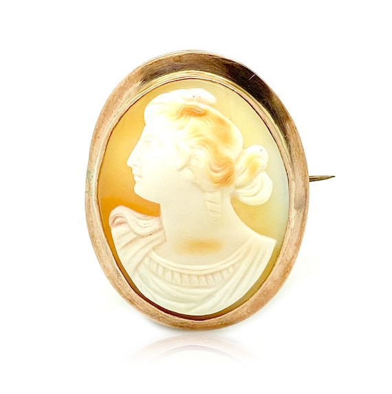 Antique Victorian Brooch | Cameo Brooch | 9ct Rose