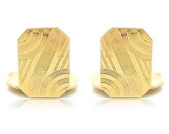 Vintage 1960s Gold Wedding Cufflinks